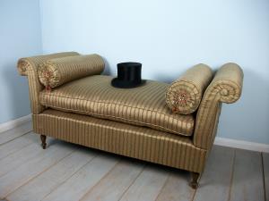 silk covered window seat settee daybed